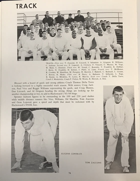 Track team photo of Craig A. Massey